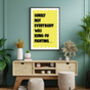 Kung Fu Fighting Sign | Lyrics Print, thumbnail 2 of 4