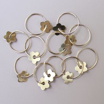 Floral Hoop Earrings, 4 of 6