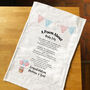 Personalised New Baby Gift Poem Tea Towel, thumbnail 8 of 10