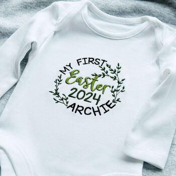 Personalised 1st Easter Baby Vest, 2 of 2