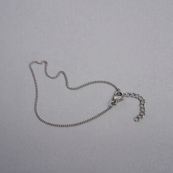 Thin Stainless Steel Silver Bracelet Chain For Men, 5 of 10
