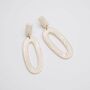 Golden Shell 'Oh Path' Statement Earrings, thumbnail 4 of 6
