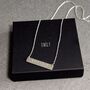 Personalised Family Initials Sterling Silver Bar Necklace, thumbnail 1 of 5