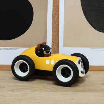 Midi Egg Racing Car With Carlos The Cat, 7 of 11