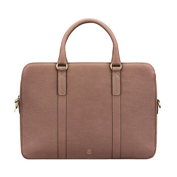 Women's Luxury Leather Slim Laptop Bag 'Sorrento' By Maxwell Scott Bags ...