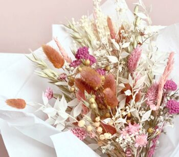 Serenity Dried Floral Valentines Bouquet, 2 of 4