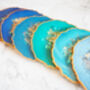 Blue Iridescent Geode Resin Coasters, thumbnail 11 of 11