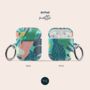 Jungle Leaves Air Pod Case With Keychain, thumbnail 4 of 6