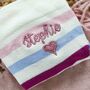 Pink Personalised Name Bamboo Socks Gift For Her, thumbnail 4 of 4