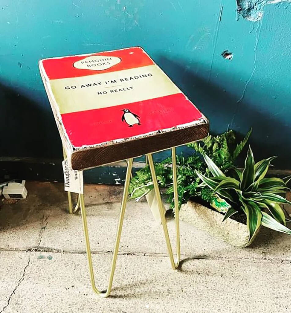 Personalised Classic Book Style Side Table / Stool, 1 of 7