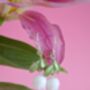 White Lily Of The Valley Dangle Earrings Base Metal Stainless Steel, thumbnail 3 of 9