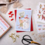 Diy Make Your Own Christmas Greeting Card Making Kit With Elves, thumbnail 3 of 11