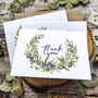 Olive Floral Thank You Cards And Envelopes, thumbnail 4 of 7