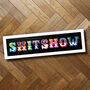 'Shitshow' Circus Style Rude Funny Framed Print, thumbnail 3 of 8