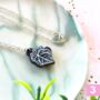 Houseplant Leaf Wooden Charm Chain Necklace, thumbnail 3 of 12