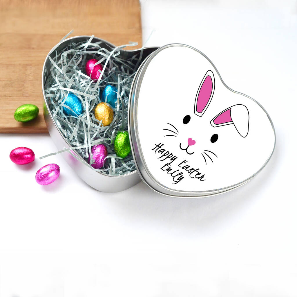 Personalised Easter Bunny Chocolate Tin, 1 of 3