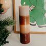 Christmas Nude And Brown Countdown Advent Candle, thumbnail 1 of 3