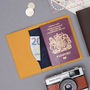World Traveller Leather Passport Wallet, thumbnail 2 of 9