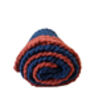 Snagl Baby Blanket In Rusty Red And Blue Petrol, thumbnail 10 of 10