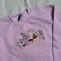 Whimsical Frogs And Toadstools Embroidered Sweatshirt, thumbnail 6 of 7