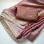 Reha – Rosewood Pink Organza Saree, thumbnail 1 of 8