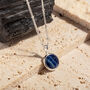Recycled Silver Lapis Lazuli Pendant Necklace, thumbnail 3 of 7