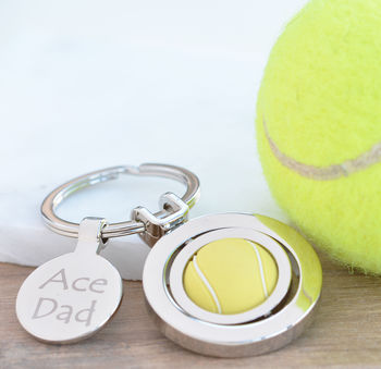 Personalised Spinning Sports Ball Keyring, 3 of 12