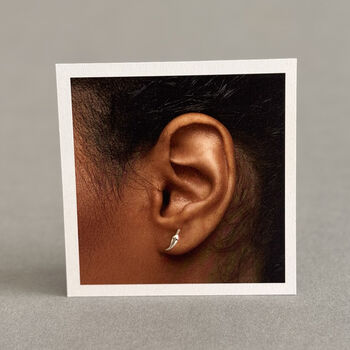 You Are Spicy Silver Chilli Stud Earrings, 4 of 7