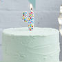 Polka Dot Candle Number Four Birthday Cake Candle, thumbnail 1 of 2