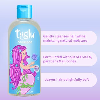 Kids Highly Natural Mermaid Shine Shampoo And Conditioner Gift Set, 5 of 8