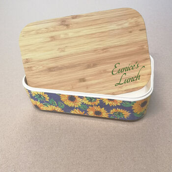 Eco Warriors Floral Bamboo Lunch Box, 7 of 7