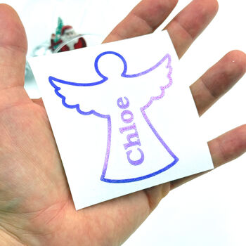 Christmas Vinyl Name Stickers For Ornaments And Gifts, 9 of 9