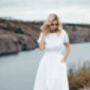 Maxi Linen Wedding Dress, thumbnail 4 of 12