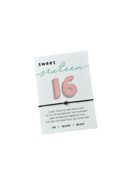 Sweet 16 Wish Bracelet | Gift For 16th Birthday, 8 of 8