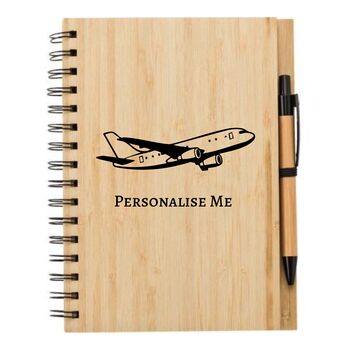 Travel Themed Engraved Notebook And Pen Set, 4 of 8
