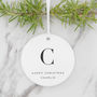 Personalised Initial Christmas Tree Decoration, thumbnail 2 of 6