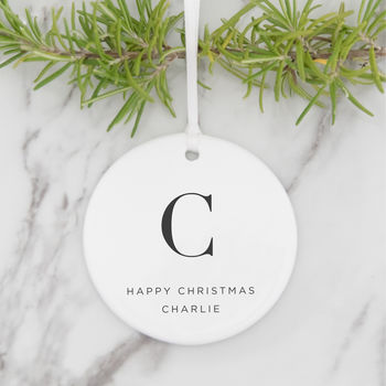 Personalised Initial Christmas Tree Decoration, 2 of 6