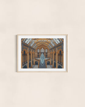 Natural History Museum London Travel Poster Art Print, 2 of 8