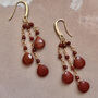 Red Jasper Drop Earrings, thumbnail 1 of 3