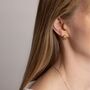 Woven Hoops Gold, thumbnail 1 of 2