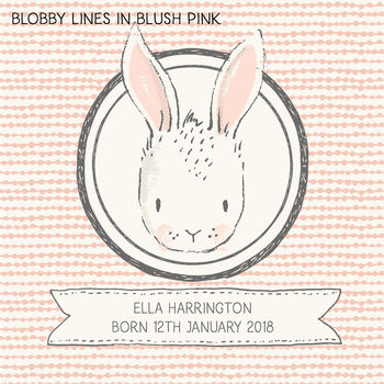 Personalised New Baby Bunny Print, 6 of 8