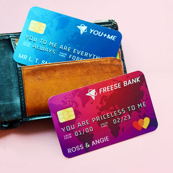 Personalised Bank Card Wallet Insert, 3 of 7