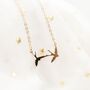 Two Bird Silver Gold Plated Necklace Pendant For Women, thumbnail 4 of 7