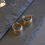 Bold Hoops Chunky Earrings 18k Gold, thumbnail 3 of 7