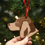 Beagle Wooden Christmas Dog Decoration, thumbnail 3 of 3