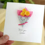 Personalised Paper Flower Thank You Card, thumbnail 2 of 4