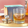 Personalised Premium Whisky Glass And Cube Set, thumbnail 1 of 5