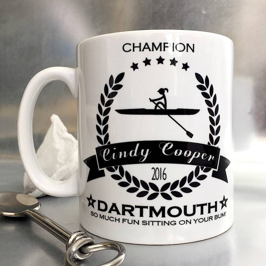 Personalised 'rowing' Champion Sports Mug By Lovehart