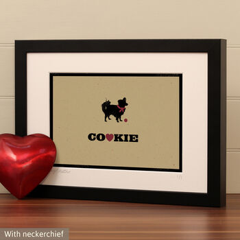 Personalised Papillon Print For One Or Two Dogs, 3 of 11