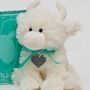 Personalised Highland Cow Soft Toy Cream, thumbnail 2 of 5